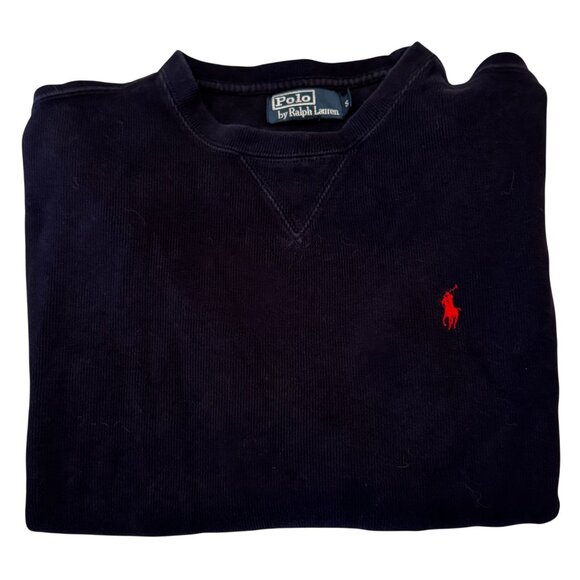 POLO by Ralph Lauren Navy Blue Sweatershirt Size Small - Picture 5 of 7